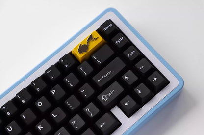 Pok é mon Metal Series, Pikachu, 2U Backspace Key Metal Personalized Keycaps, Anime Peripheral Products Mechanical Keyboard Creative Keycaps