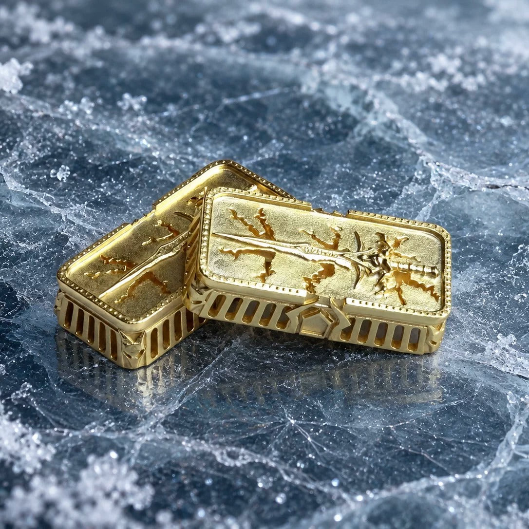 Warcraft, Frostmourne, 2U Backspace Key Metal Personalized Keycaps, Game Creative Culture Keycaps, Mechanical Keyboard Game Keyboard Decorative Keycaps