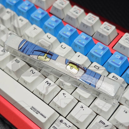 BOCCHI THE ROCK!  theme, Eyegaze spacebar design, 6.25 U spacebar, PC crystal resin gilded personalized keycaps, anime creative cultural peripheral products, decorative keycaps