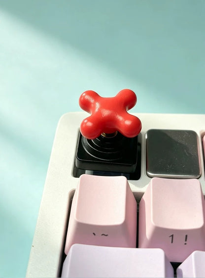 Red valve, faucet, resin rotatable personalized keycaps, fun personalized DIY keycaps, mechanical keyboard decorative keycaps