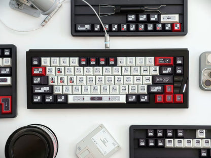 Star Trek Theme Design Keycaps Set, PBT Original Factory Height, PBT material personalized keycaps, mechanical keyboard replacement keycap set, Compatible with 61/64/68/75/84/87/104 Key Mechanical Keyboard Keycap Set