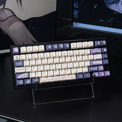 Jujutsu Kaisen, Gojo Satoru，PBT material, sublimation, Game anime Personalized keycap set, original factory height mechanical keyboard decorative keycap set，anime keycap set suitable for 61/64/68/75/84/87/104 Key Mechanical Keyboard