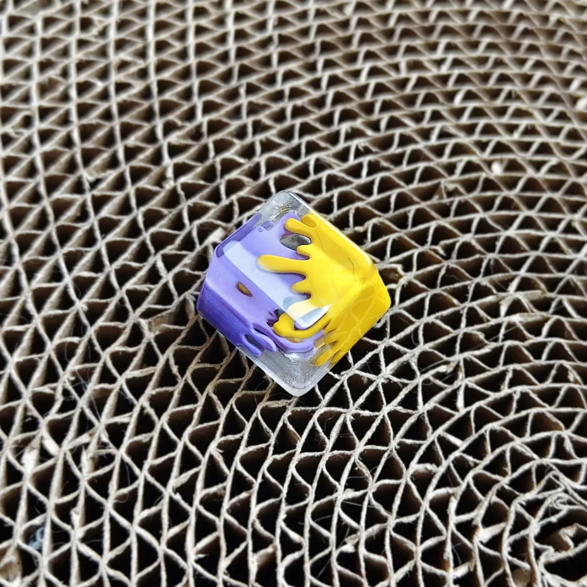 Splatoon theme, inkjet/graffiti, crystal resin personalized keycaps, game culture creative keycaps, Mechanical keyboard decorative keycaps