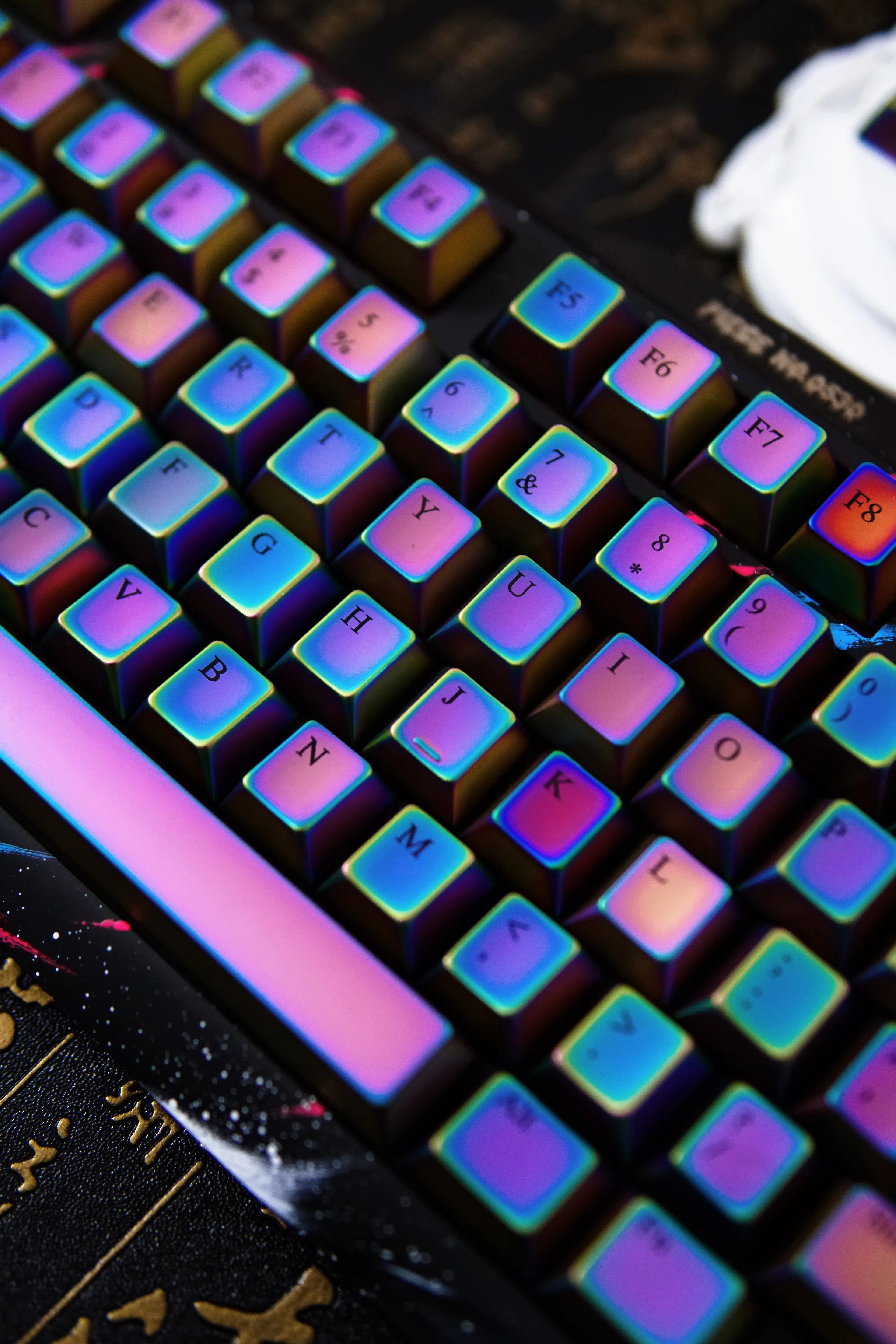 Colorful set personalized keycaps, zinc alloy colored metal decorative keycaps, customized keycaps