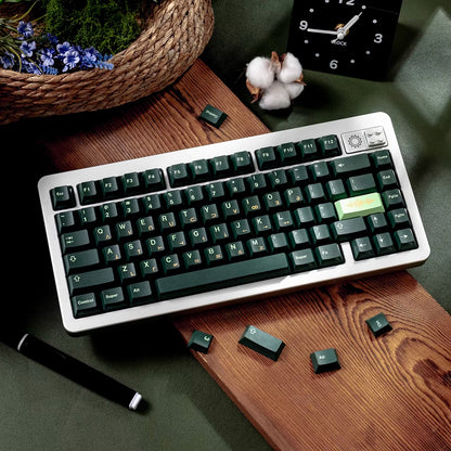 OMRON themed design, green PBT material personalized keycap set, factory height, compatible with Wooting/ROG EXTREME mechanical keyboard