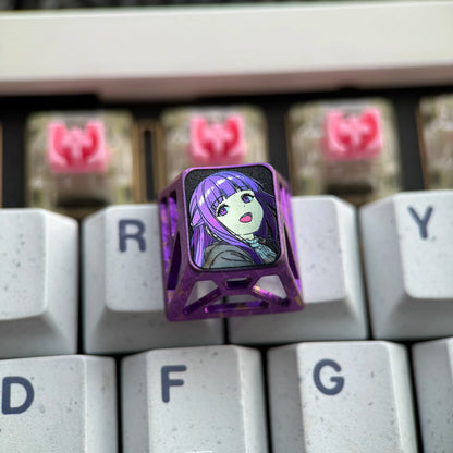 Titanium alloy 1U hollow titanium alloy personalized keycap collection, customizable, anime and game culture creative personalized keycaps. Mechanical keyboard decorative keycaps