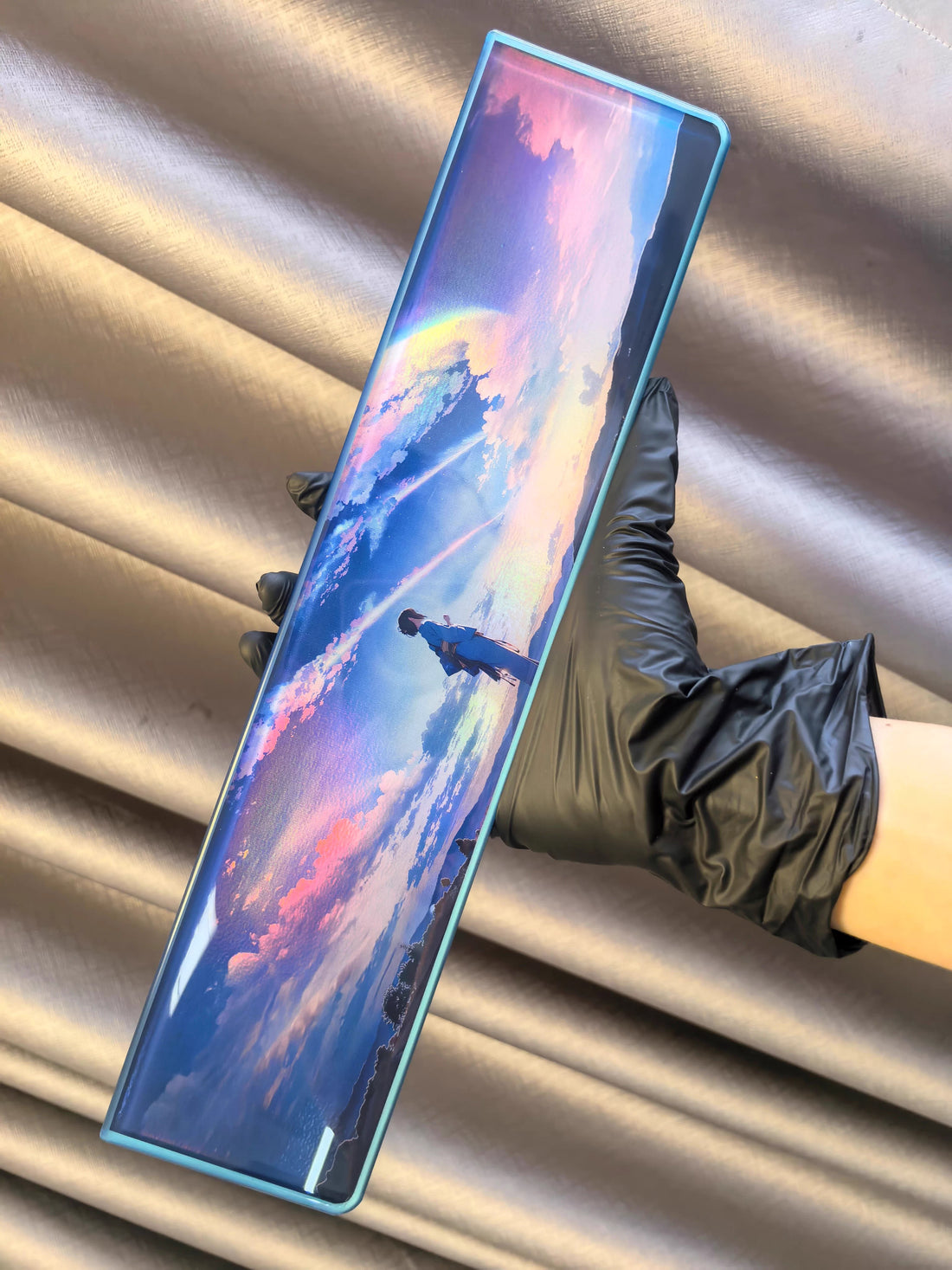 Weathering With You theme, dazzling design mechanical keyboard hand support Palm Rest, Keyboard Peripheral Accessories