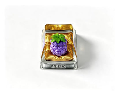 One Piece series, Devil Fruit/Akuma no Mi theme coating and sealing design, Crystal Resin Personalized Keycaps, Anime Game Culture Creative Resin Keycaps, Mechanical Keyboard Art Decorative Keycaps