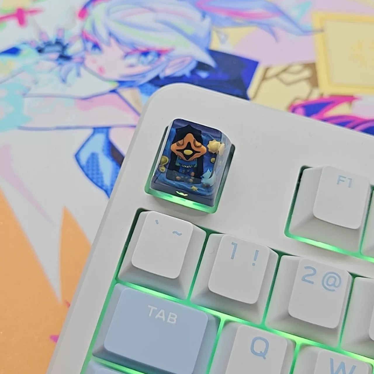 Slay the spire theme design, crystal resin personalized keycaps, game culture creative mechanical keyboard decorative keycaps