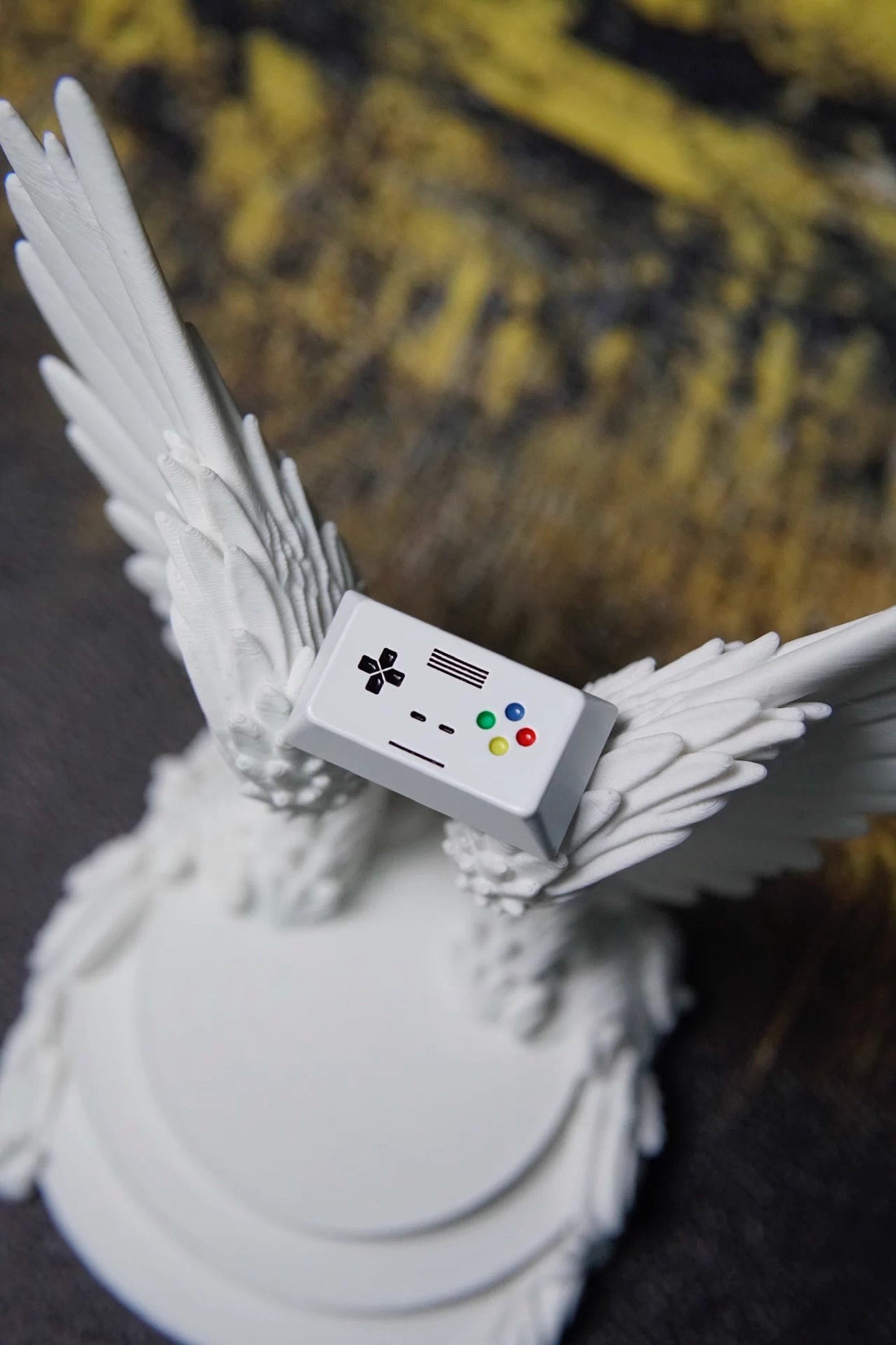 Game boy, game console, handheld device, theme, 1.75U right shift zinc alloy material deep carving+filling color, metal personalized keycaps, creative decorative keycaps.