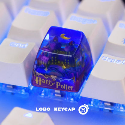 Harry Potter Magic Castle Crystal drops of glue material artsankeycaps, cut decorative keycaps
