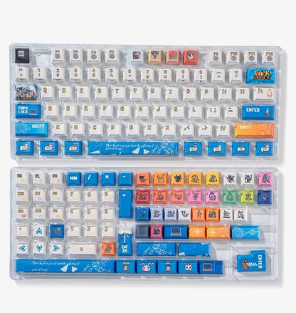 Digimon themed personalized keycap set, PBT material anime game culture peripheral products, mechanical keyboard decoration keycap set