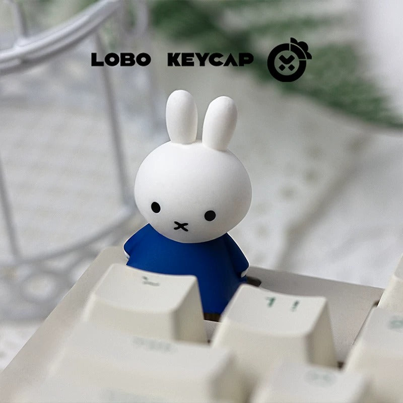Miff themed design keycaps, multi-color resin molded personalized keycaps, anime cartoon cultural creativity peripheral mechanical keyboard decoration keycaps