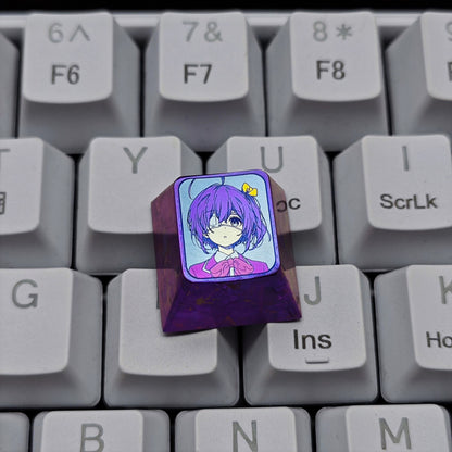 Love, Chunibyo &amp; Other Delusions，Takanashi Rikka1 U titanium alloy personalized keycaps, anime and game cultural creative keycaps, mechanical keyboard decorative keycaps