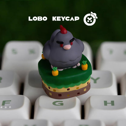 Stardew Valley， Pet chicken multi-color resin molded personalized keycaps, creative decorative keycaps for anime, gaming, and cultural peripherals