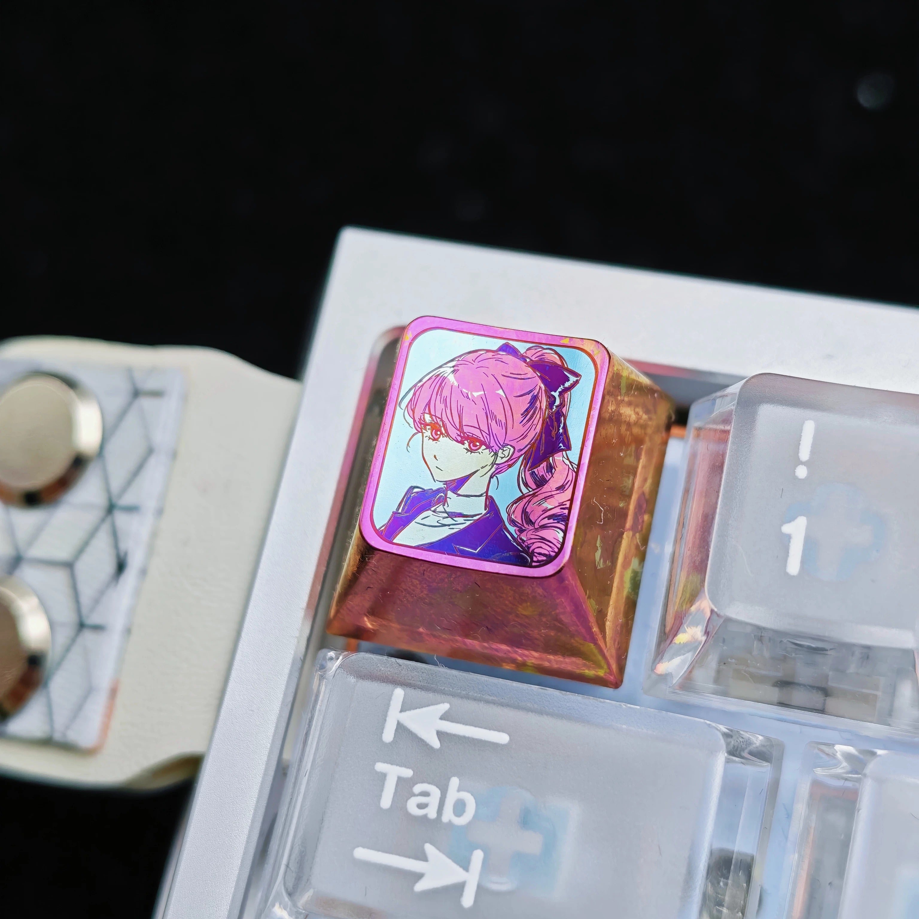 PERSONA5, P5 theme, titanium alloy personalized keycaps, anime and game culture creative metal decorative keycaps