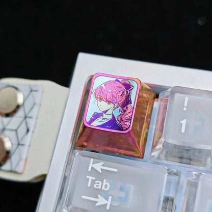PERSONA5, P5 theme, titanium alloy personalized keycaps, anime and game culture creative metal decorative keycaps
