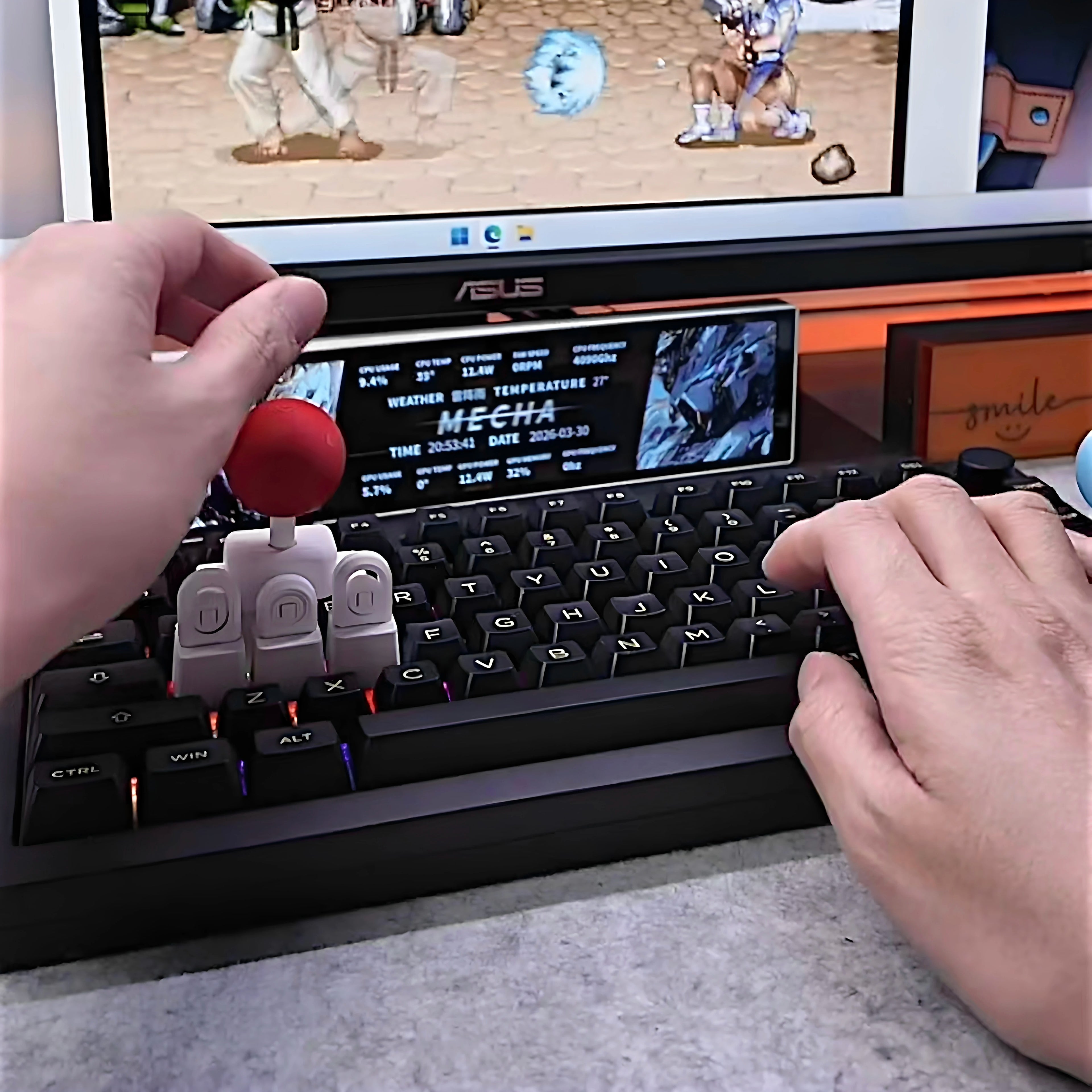 Joystick keycap 4-way mechanical keyboard controller joystick 3D printed movable keyboard lever device
