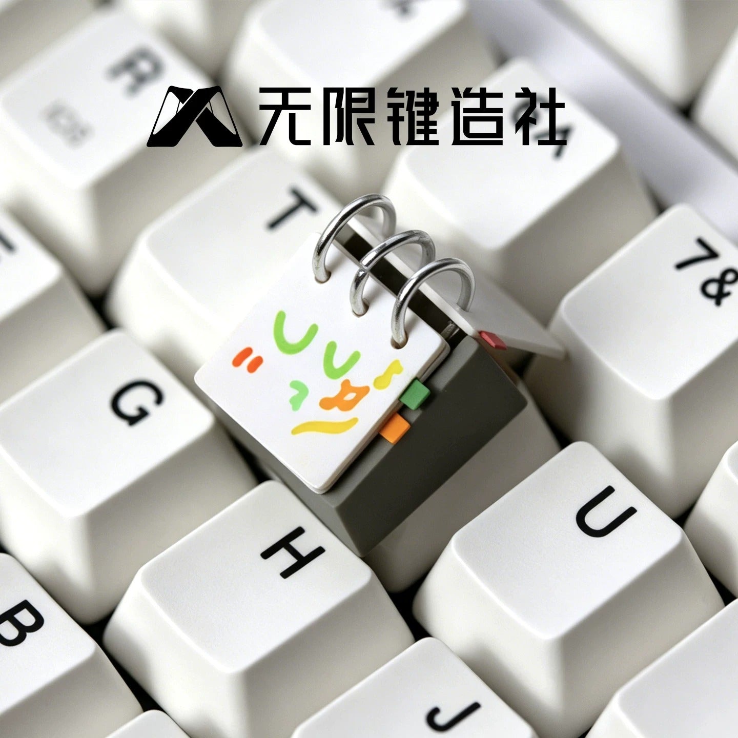 Calendar series cute personalized keycaps original design healing series multi-color resin molding mechanical keyboard decoration keycaps replaceable artistic keycaps