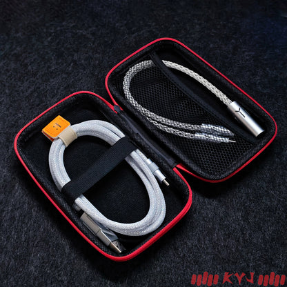 Separate one to two aviation plug data cable, dual 8K return rate single crystal copper mechanical custom manual data cable