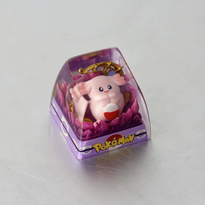 Pok é mon themed Chansey，crystal dropper personalized keycaps, anime creative culture peripheral mechanical keyboard decorative keycaps