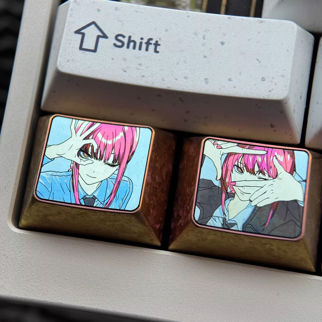 Chainsaw Man series, Makima, 1.25U titanium alloy personalized keycaps, anime and game culture creative decorative keycaps