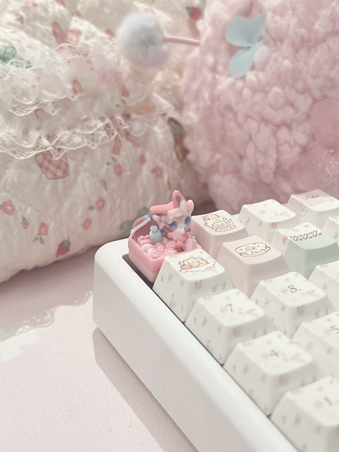 Sylveen, 1U printed resin personalized keycaps, anime and game creative keycaps, mechanical keyboard decorative keycaps