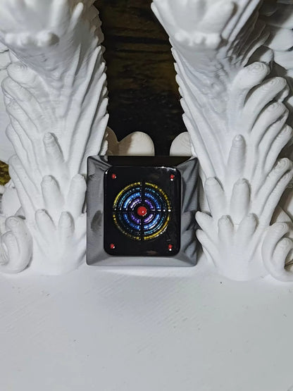 Precise shooting, aiming design, metal personalized keycaps, mechanical keyboard FPS game culture creative decorative keycaps