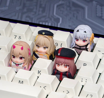 NIKKE：The Goddess of Victory，3D printing, not corroded or faded, three-dimensional modeling, anime, gaming, cultural creativity, personalized keycaps, mechanical keyboard decoration keycaps