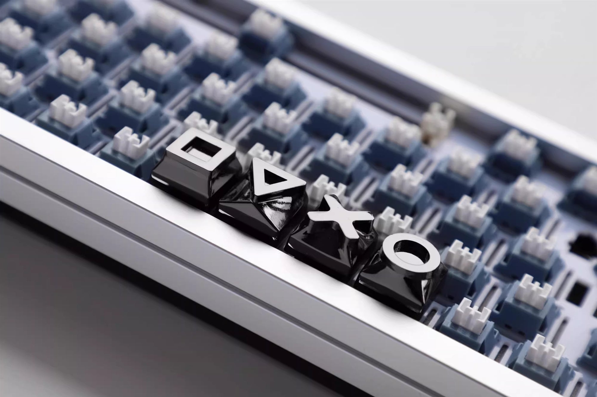 Metal keycaps, game console themed keycaps, mechanical keyboards, personalized keycaps, all metal game console keycaps, decorative keycaps
