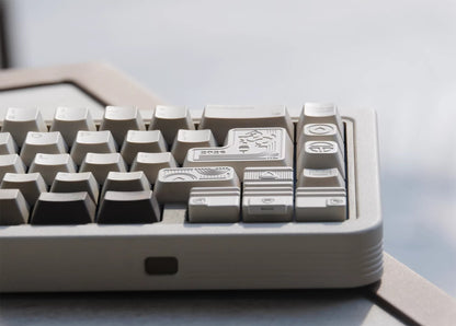 Aluminum alloy personalized keycaps, Year of the Horse commemorative edition, simple modular directional keys, metal material decorative keycaps