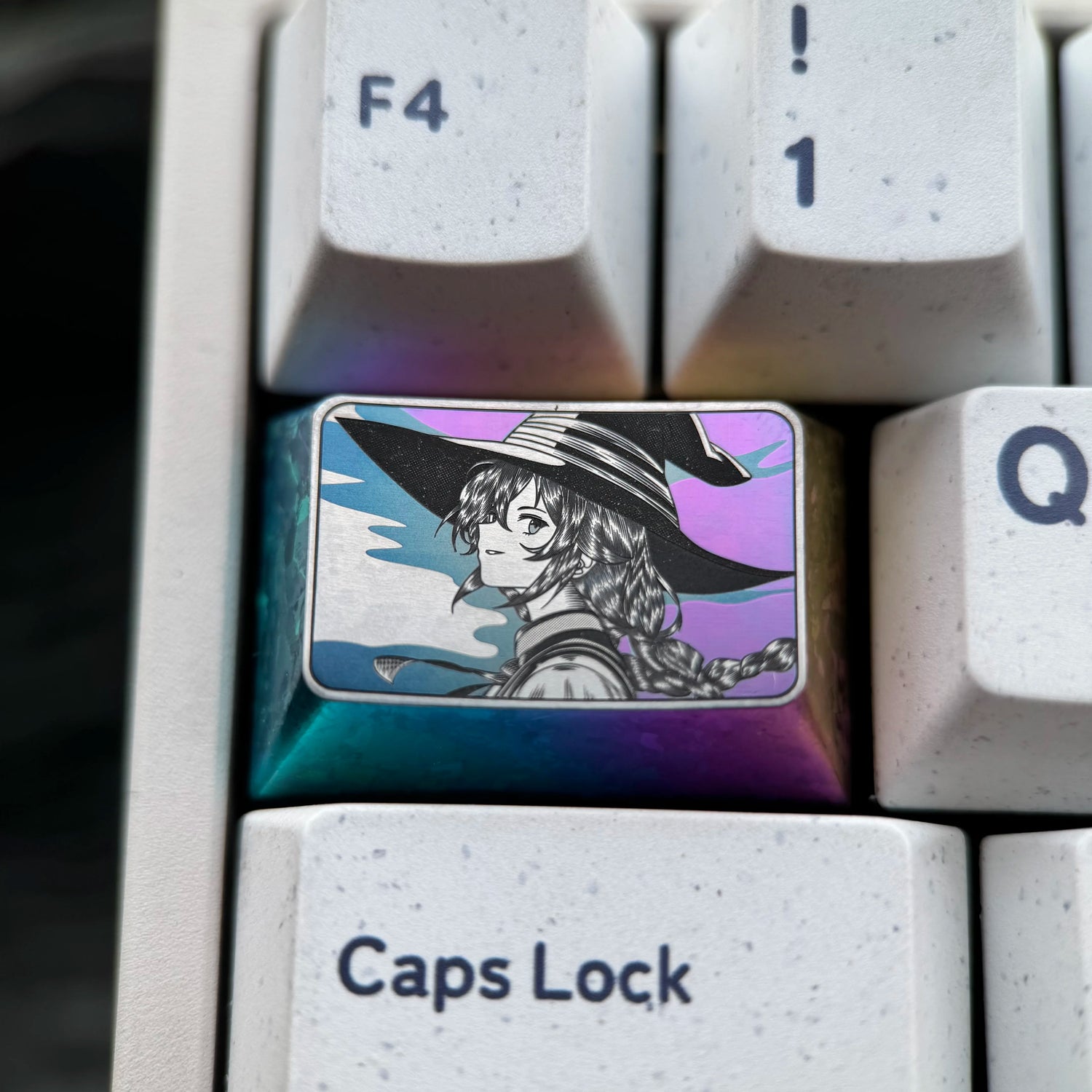 Mushoku Tensei: Jobless Reincarnation, 1.5U precision carved titanium alloy Roxy, anime, game, novel, metal personalized keycaps