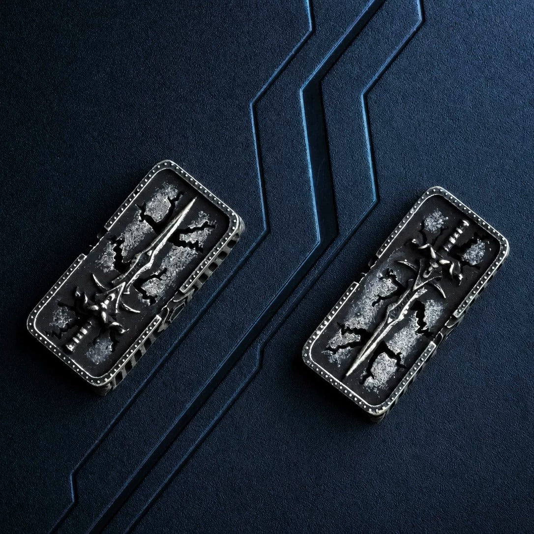 Warcraft, Frostmourne, 2U Backspace Key Metal Personalized Keycaps, Game Creative Culture Keycaps, Mechanical Keyboard Game Keyboard Decorative Keycaps