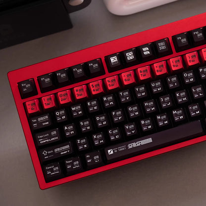 Parameterized theme design, metal paint texture PBT material personalized keycap set, mechanical keyboard decorative keycaps