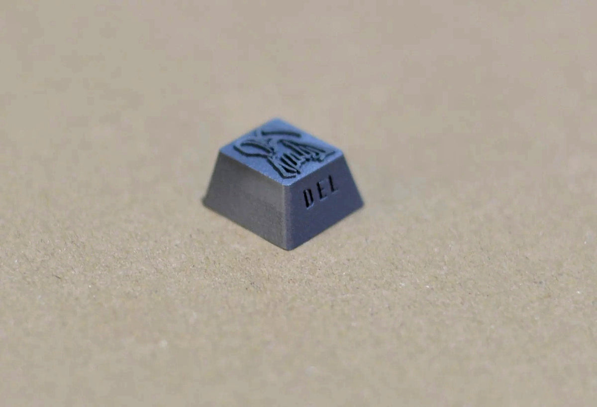 Thanatos/Reaper, DEL 1 U titanium alloy personalized keycaps, anime and game cultural creative keycaps, mechanical keyboard decorative keycaps