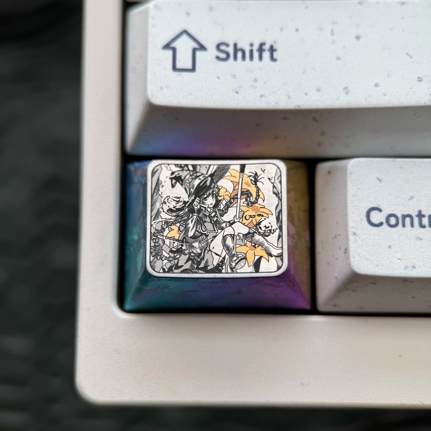 Mushoku Tensei: Jobless Reincarnation, Roxy1.25U precision titanium alloy, anime, game, novel, metal personalized keycaps