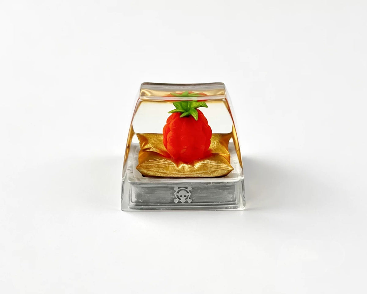 One Piece series, Devil Fruit/Akuma no Mi theme coating and sealing design, Crystal Resin Personalized Keycaps, Anime Game Culture Creative Resin Keycaps, Mechanical Keyboard Art Decorative Keycaps
