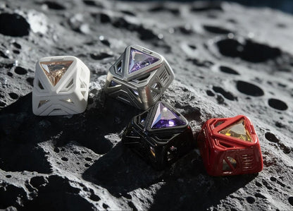 Star Trek concept hollow design translucent gemstone metal material personalized keycap art keycap customization keyboard decoration keycap