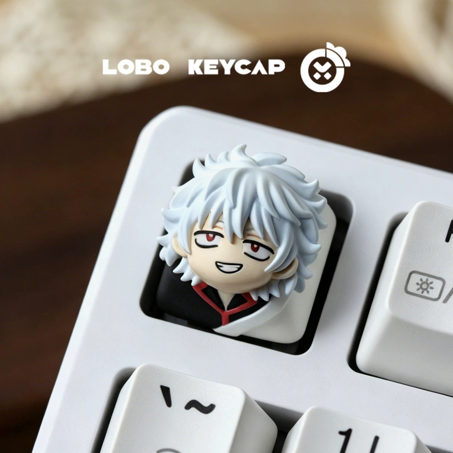 Gintama series design,  multi-color resin personalized keycaps, mechanical keyboard creative decorative keycaps artisankeycaps