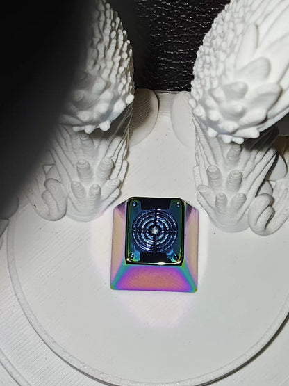 Precise shooting, aiming design, metal personalized keycaps, mechanical keyboard FPS game culture creative decorative keycaps
