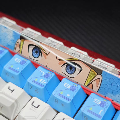 Naruto theme, 6.25U spacebar, PC crystal resin gilded personalized keycaps, anime creative cultural peripheral products, decorative keycaps