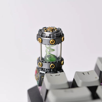 Resident Evil themed resin coated bio gene spiral personalized keycaps, mechanical keyboard decorative keycaps