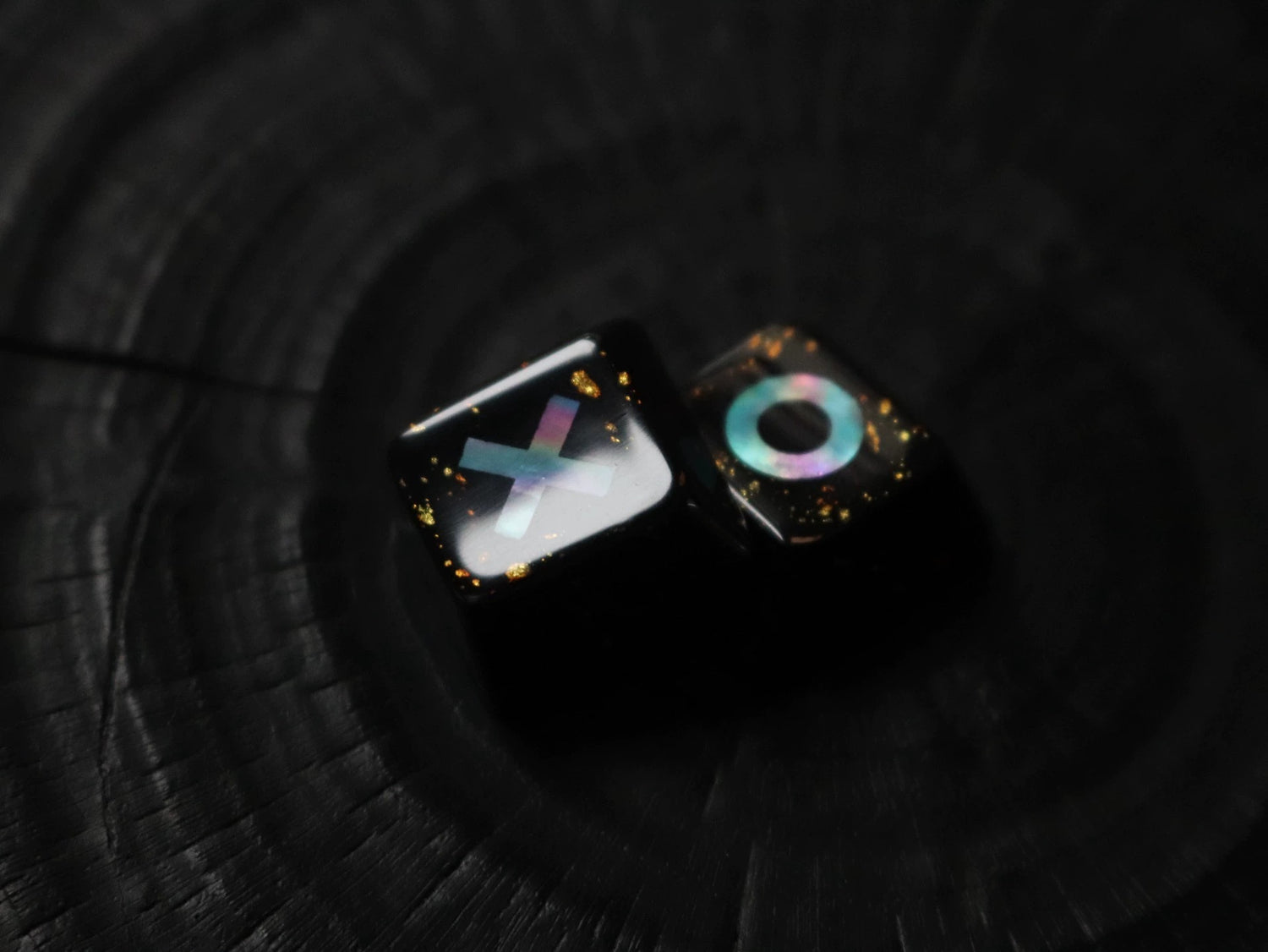 The traditional Lacquerware decoration technique,+mother of pearl inlay, set of 4, classic and stylish game console buttons, decorative keycaps with directional key combinations