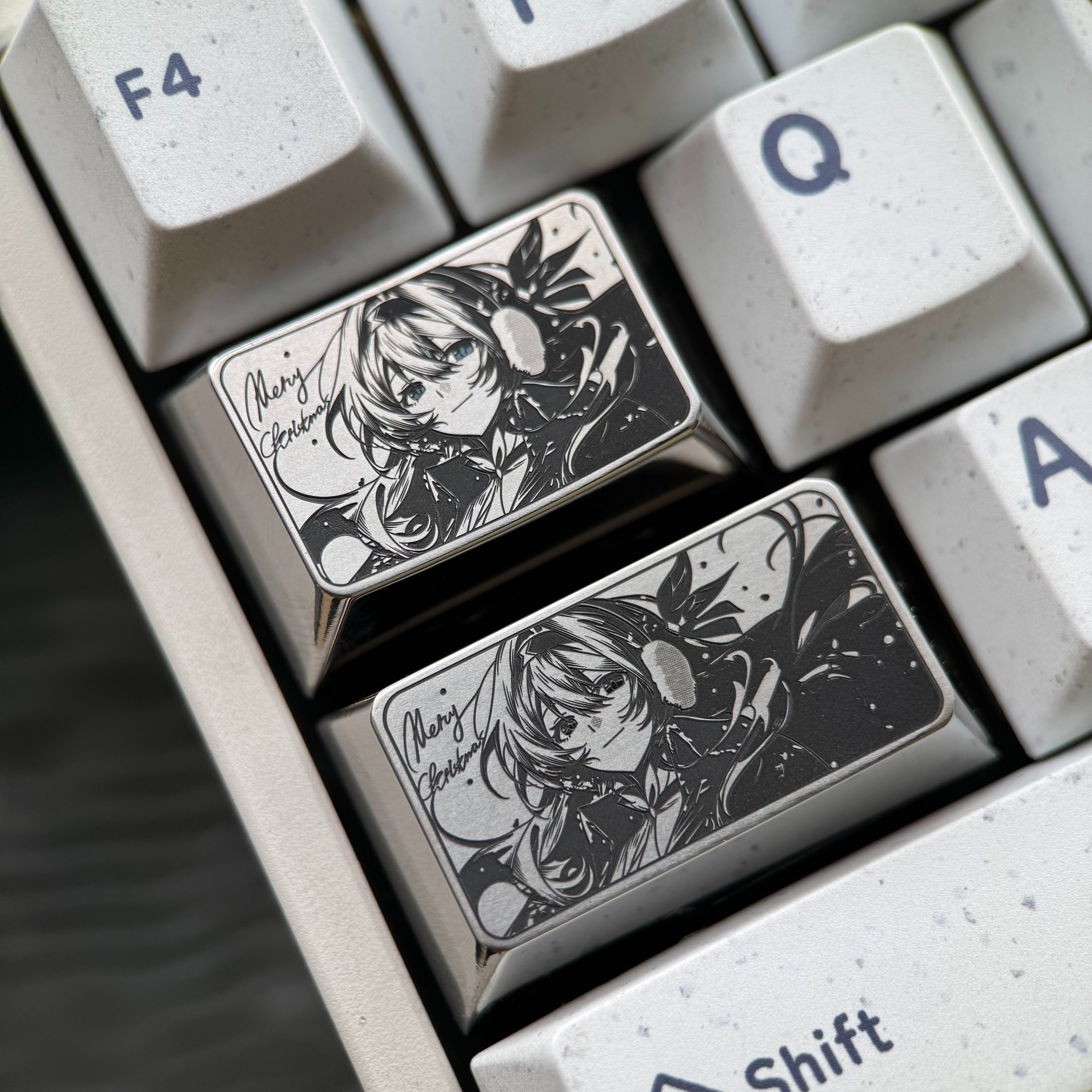 Honkai: Star Rail, Firefly, 1.5U/1.75U titanium alloy precision carved personalized keycaps, anime and game culture creative mechanical keyboard art decorative keycaps