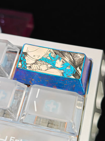 Mushoku Tensei: Jobless Reincarnation‌,Roxy Migurdia Greyrat, 2U titanium alloy personalized keycaps, anime and game cultural creative keycaps, mechanical keyboard decorative keycaps