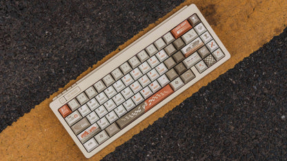 24 HEURES DU MANS Theme PBT Material, Chuangqi Racing, Car Rally Creative Keycaps, Mechanical Keyboard Replacement Keycap Set, suitable for 61/64/68/75/84/87/104 Key Mechanical Keyboard