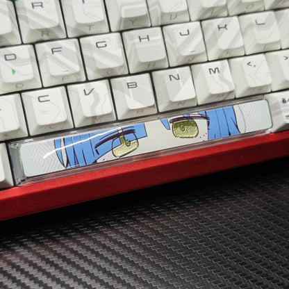 BOCCHI THE ROCK!  theme, Eyegaze spacebar design, 6.25 U spacebar, PC crystal resin gilded personalized keycaps, anime creative cultural peripheral products, decorative keycaps