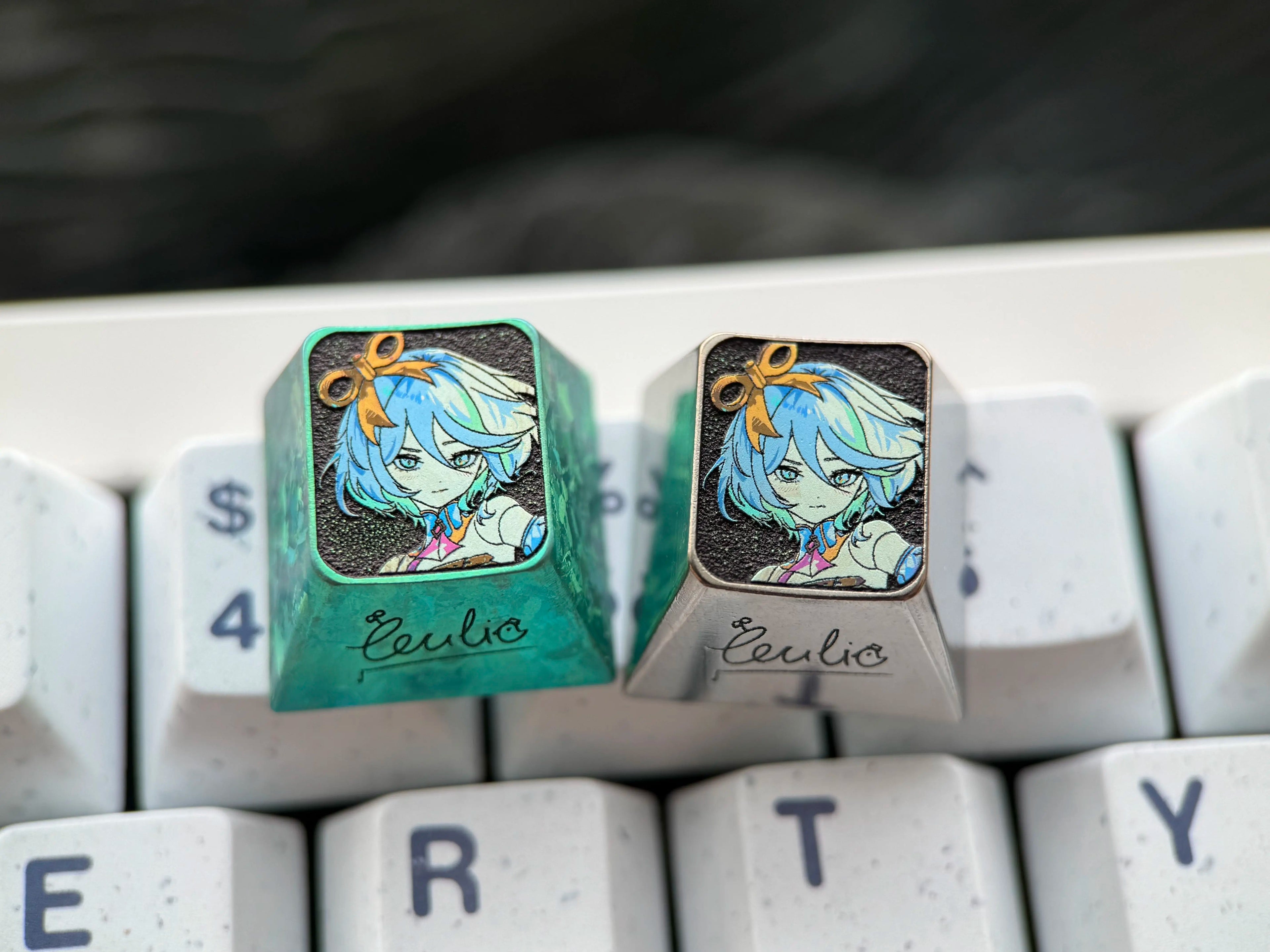 Cecilia Immergreen, 1U titanium alloy personalized keycaps, game creative cultural mechanical keyboard decorative keycaps