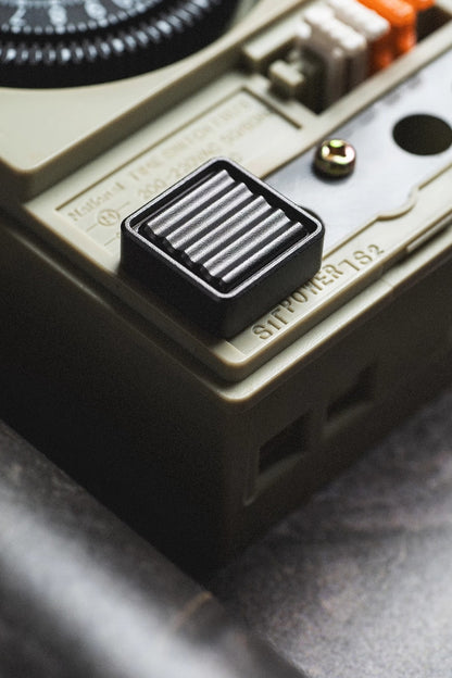 Industrial style, pusher+wave grille, aluminum alloy metal anode personalized keycaps, mechanical keyboard industrial decorative keycaps