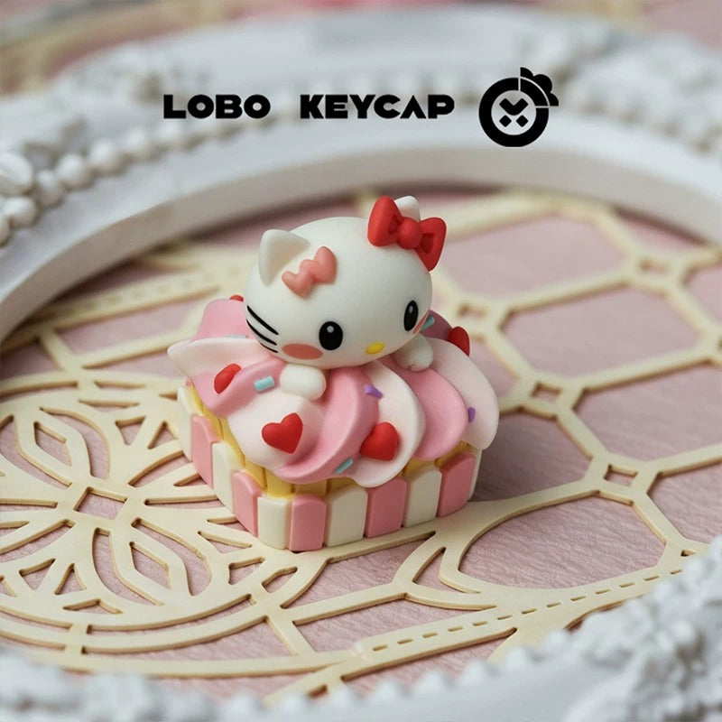 Cupcake, multi-color resin molding, cute cartoon image resin decorative keycaps, mechanical keyboard, handmade artistic keycaps